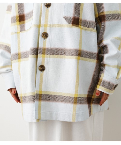 RODEO CROWNS WIDE BOWL（ロデオクラウンズワイドボウル）の「ビッグチェックCPOジャケット（シャツ/ブラウス・レディース・ホワイト系その他/ブルー系その他2/ベージュ系その他・FREE）」の19枚目の写真