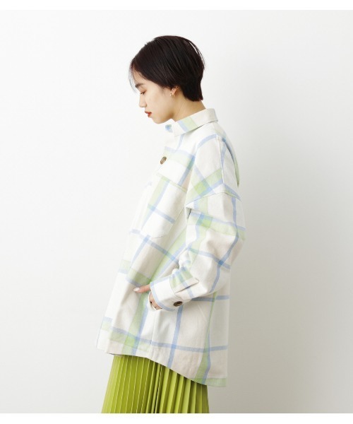 RODEO CROWNS WIDE BOWL（ロデオクラウンズワイドボウル）の「ビッグチェックCPOジャケット（シャツ/ブラウス・レディース・ホワイト系その他/ブルー系その他2/ベージュ系その他・FREE）」の21枚目の写真