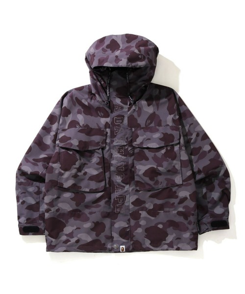 A BATHING APE(アベイシングエイプ)の「COLOR CAMO LOOSE FIT HOODIE JACKET M(マウンテンパーカー・メンズ・グレー/グリーン/バーガンディー・MEDIUM/LARGE/X-LARGE/SMALL/XX-LARGE)」の1枚目の写真