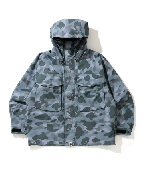 A BATHING APE(アベイシングエイプ)の「COLOR CAMO LOOSE FIT HOODIE JACKET M(マウンテンパーカー・メンズ・グレー/グリーン/バーガンディー・MEDIUM/LARGE/X-LARGE/SMALL/XX-LARGE)」の2枚目の写真