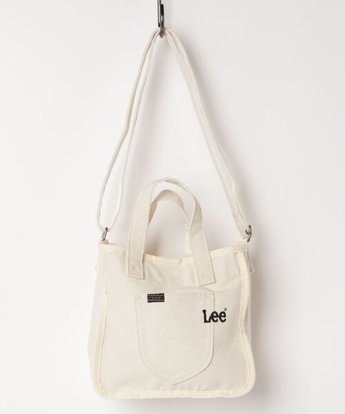 Lee(リー)の「Lee/リー ロゴ刺繍入り パイピング2WAYミニショルダー(ショルダーバッグ・メンズ・ホワイト/ブラック/インディゴブルー・FREE)」の1枚目の写真