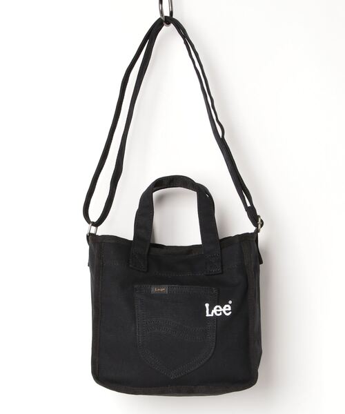 Lee(リー)の「Lee/リー ロゴ刺繍入り パイピング2WAYミニショルダー(ショルダーバッグ・メンズ・ホワイト/ブラック/インディゴブルー・FREE)」の2枚目の写真