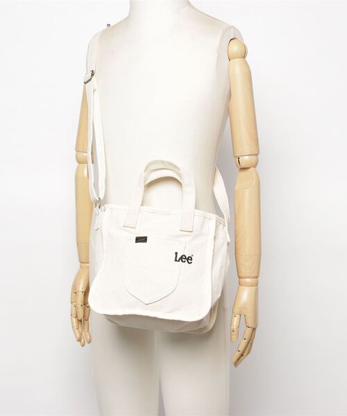 Lee(リー)の「Lee/リー ロゴ刺繍入り パイピング2WAYミニショルダー(ショルダーバッグ・メンズ・ホワイト/ブラック/インディゴブルー・FREE)」の6枚目の写真