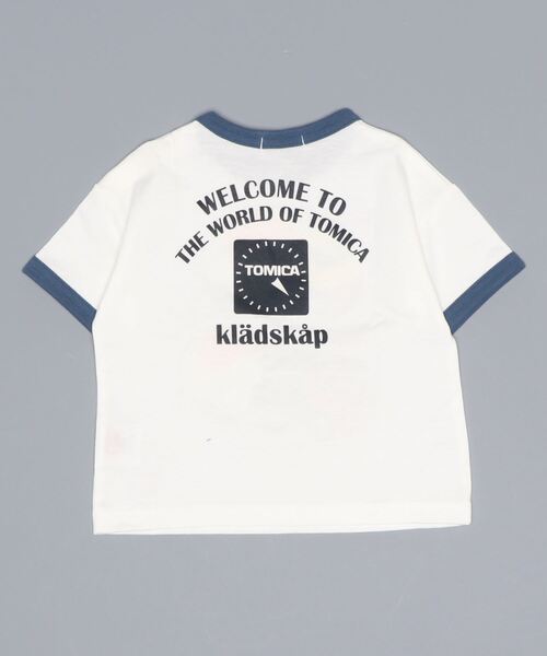 kladskap（クレードスコープ）の「【トミカ】バーガーカー+ポテトカーTシャツ（Tシャツ/カットソー・キッズ・ネイビー/オフホワイト・100cm/110cm/120cm/90cm/80ｃｍ）」の5枚目の写真