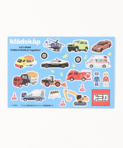 kladskap（クレードスコープ）の「【トミカ】バーガーカー+ポテトカーTシャツ（Tシャツ/カットソー・キッズ・ネイビー/オフホワイト・100cm/110cm/120cm/90cm/80ｃｍ）」の3枚目の写真