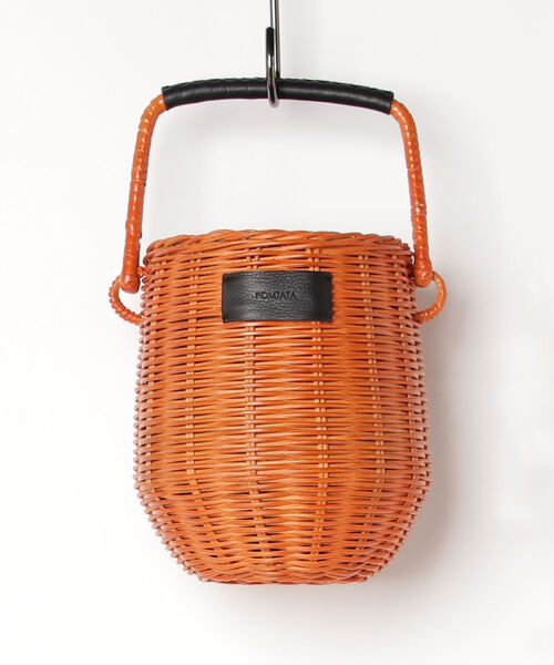 POMTATA（ポンタタ）の「【POMTATA／ポンタタ】MAAペイント ラタンバスケット（かごバッグ・レディース・ブラック/オレンジ/ベージュ・FREE）」の3枚目の写真