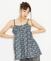 X-girl | FLORAL CAMO BABYDOLL TUNIC(チュニック)