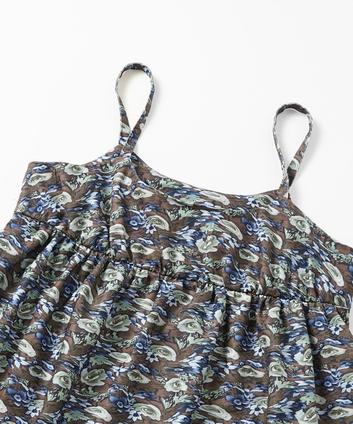X-girl（エックスガール）の「FLORAL CAMO BABYDOLL TUNIC（チュニック・レディース・ブラウン/ブラック・S/M）」の8枚目の写真