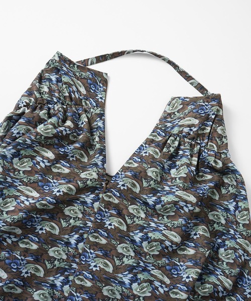 X-girl（エックスガール）の「FLORAL CAMO BABYDOLL TUNIC（チュニック・レディース・ブラウン/ブラック・S/M）」の10枚目の写真