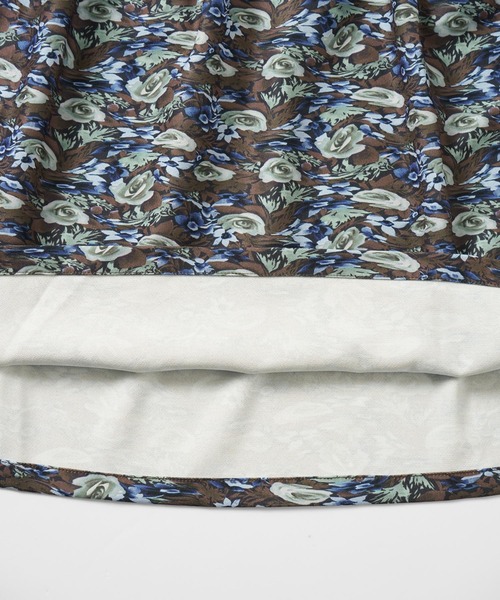 X-girl（エックスガール）の「FLORAL CAMO BABYDOLL TUNIC（チュニック・レディース・ブラウン/ブラック・S/M）」の13枚目の写真