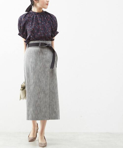 Liesse（リエス）の「レタードプリントギャザーブラウス（シャツ/ブラウス・レディース・ネイビー/ブルー・FREE）」の14枚目の写真