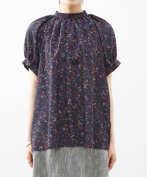 Liesse（リエス）の「レタードプリントギャザーブラウス（シャツ/ブラウス・レディース・ネイビー/ブルー・FREE）」の11枚目の写真