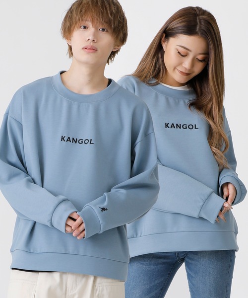 KANGOL(カンゴール)の「ユニセックス KANGOL × A.S.M コラボ ダンボールポンチ ジャージ / オーバーサイズ ルーズ トレーナー ロンT(Tシャツ/カットソー・メンズ・ホワイト/ライトグレー/ブラック/サックスブルー/グリーン/ライトベージュ・48/50)」の6枚目の写真