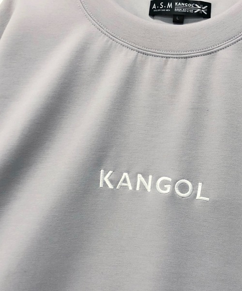 KANGOL(カンゴール)の「ユニセックス KANGOL × A.S.M コラボ ダンボールポンチ ジャージ / オーバーサイズ ルーズ トレーナー ロンT(Tシャツ/カットソー・メンズ・ホワイト/ライトグレー/ブラック/サックスブルー/グリーン/ライトベージュ・48/50)」の14枚目の写真