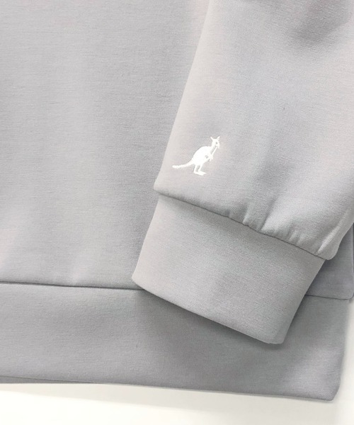 KANGOL(カンゴール)の「ユニセックス KANGOL × A.S.M コラボ ダンボールポンチ ジャージ / オーバーサイズ ルーズ トレーナー ロンT(Tシャツ/カットソー・メンズ・ホワイト/ライトグレー/ブラック/サックスブルー/グリーン/ライトベージュ・48/50)」の15枚目の写真