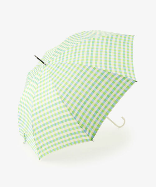 Afternoon Tea(アフタヌーンティー)の「ギンガムチェック長傘 雨傘(長傘)」|イエロー