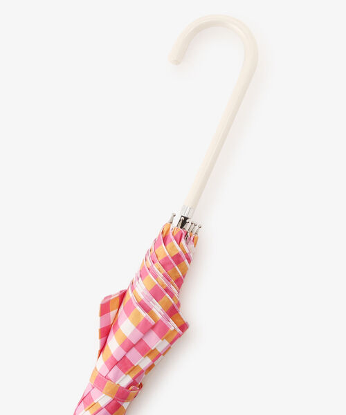 Afternoon Tea（アフタヌーンティー）の「ギンガムチェック長傘 雨傘（長傘・レディース・イエロー/レッド/ブルー・ONE SIZE）」の7枚目の写真