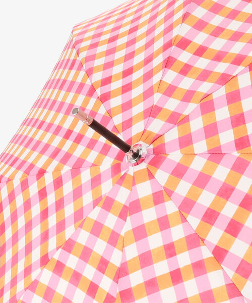 Afternoon Tea（アフタヌーンティー）の「ギンガムチェック長傘 雨傘（長傘・レディース・イエロー/レッド/ブルー・ONE SIZE）」の9枚目の写真