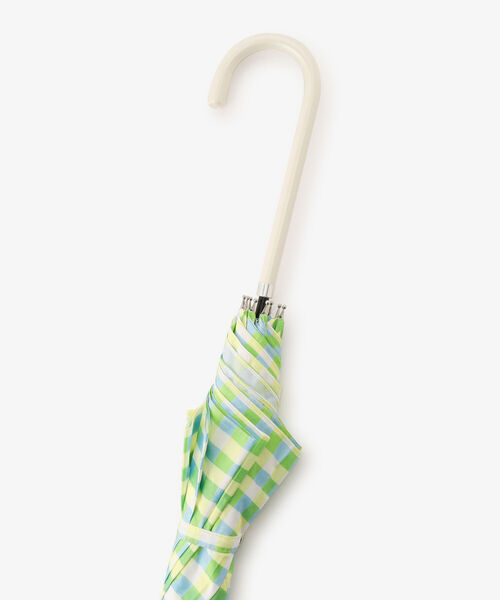 Afternoon Tea（アフタヌーンティー）の「ギンガムチェック長傘 雨傘（長傘・レディース・イエロー/レッド/ブルー・ONE SIZE）」の6枚目の写真