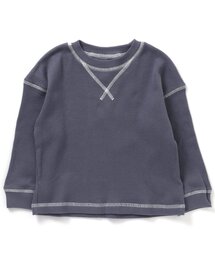 /【HAPPY PRICE】ワッフルゆったりガゼットTシャツ