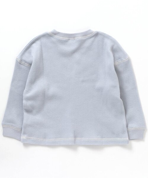 apres les cours（アプレレクール）の「/【HAPPY PRICE】ワッフルゆったりガゼットTシャツ（Tシャツ/カットソー・キッズ・ピンク/ブルー/イエロー/アイボリー/ネイビー・140/90/130/80/100/110/120）」の13枚目の写真