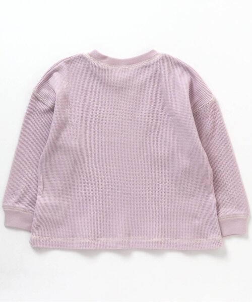 apres les cours（アプレレクール）の「/【HAPPY PRICE】ワッフルゆったりガゼットTシャツ（Tシャツ/カットソー・キッズ・ピンク/ブルー/イエロー/アイボリー/ネイビー・140/90/130/80/100/110/120）」の10枚目の写真