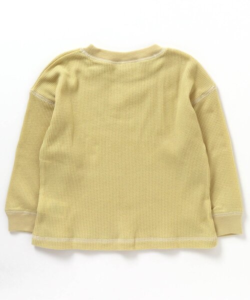 apres les cours（アプレレクール）の「/【HAPPY PRICE】ワッフルゆったりガゼットTシャツ（Tシャツ/カットソー・キッズ・ピンク/ブルー/イエロー/アイボリー/ネイビー・140/90/130/80/100/110/120）」の9枚目の写真