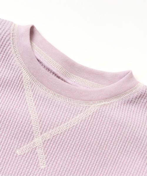 apres les cours（アプレレクール）の「/【HAPPY PRICE】ワッフルゆったりガゼットTシャツ（Tシャツ/カットソー・キッズ・ピンク/ブルー/イエロー/アイボリー/ネイビー・140/90/130/80/100/110/120）」の8枚目の写真
