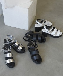 NOFALL | 厚底ダブルベルトアンクルストラップサンダル(サンダル)