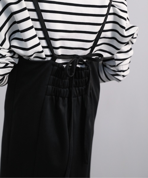 ap retro(アプレトロ)の「マーメイド キャミワンピース / ロング丈(ワンピース・レディース・ブラック/グレイッシュベージュ/グレイッシュブルー/ブラウン/アイボリー・FREE)」の17枚目の写真