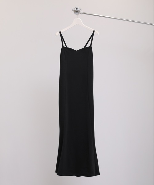 ap retro(アプレトロ)の「マーメイド キャミワンピース / ロング丈(ワンピース・レディース・ブラック/グレイッシュベージュ/グレイッシュブルー/ブラウン/アイボリー・FREE)」の19枚目の写真