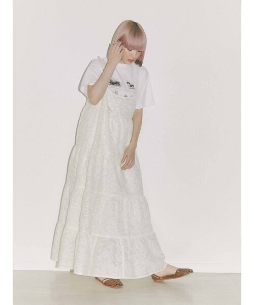 merry jenny（メリージェニー）の「six dog Tee（Tシャツ/カットソー・レディース・オフホワイト/ブラック・FREE）」の15枚目の写真