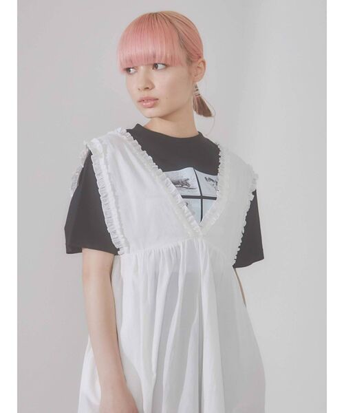 merry jenny（メリージェニー）の「six dog Tee（Tシャツ/カットソー・レディース・オフホワイト/ブラック・FREE）」の19枚目の写真