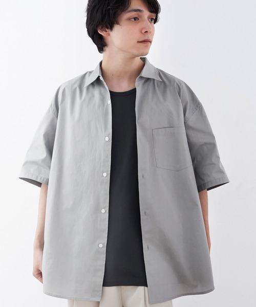 新品　ルース　OAO 半袖 メッシュ プラクティス シャツ　M リラックスルーズレギュラーカラーブロードショートスリーブ