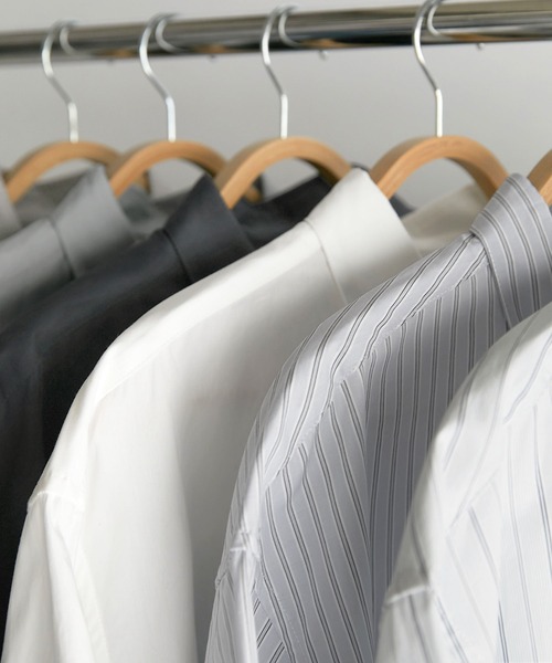 MONO-MART（モノマート）の「リラックスルーズレギュラーカラーブロードショートスリーブシャツ（シャツ/ブラウス・メンズ・ホワイト/ライトグレー/チャコール/グレー系1/グレー系2/ブルー系1・M/L）」の14枚目の写真