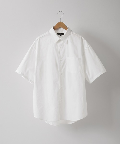 MONO-MART（モノマート）の「リラックスルーズレギュラーカラーブロードショートスリーブシャツ（シャツ/ブラウス・メンズ・ホワイト/ライトグレー/チャコール/グレー系1/グレー系2/ブルー系1・M/L）」の19枚目の写真