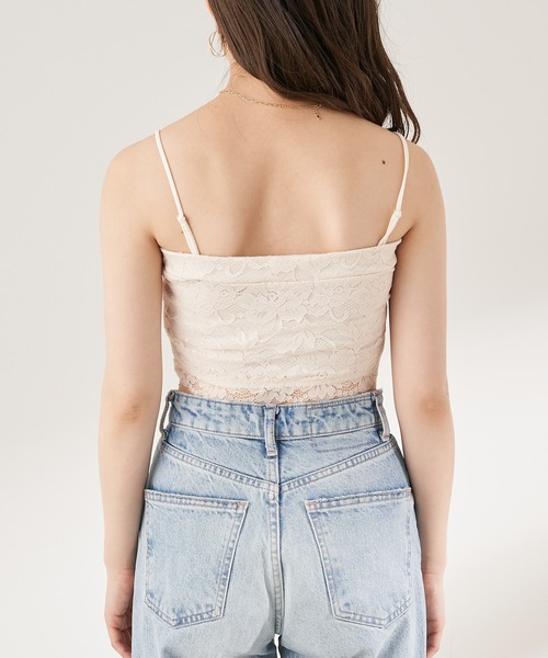 Chico（チコ）の「総レースチューブトップス（チューブトップ・レディース・アイボリー/ブラック/ミント・FREE）」の11枚目の写真