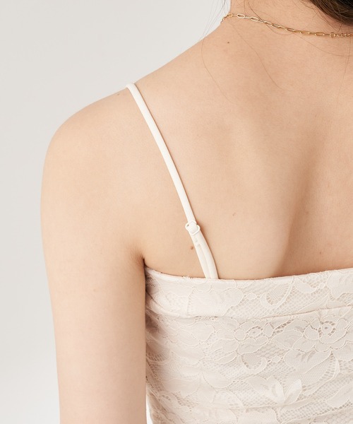 Chico（チコ）の「総レースチューブトップス（チューブトップ・レディース・アイボリー/ブラック/ミント・FREE）」の7枚目の写真