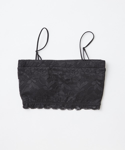 Chico（チコ）の「総レースチューブトップス（チューブトップ・レディース・アイボリー/ブラック/ミント・FREE）」の13枚目の写真