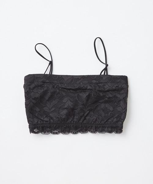 Chico（チコ）の「総レースチューブトップス（チューブトップ・レディース・アイボリー/ブラック/ミント・FREE）」の4枚目の写真