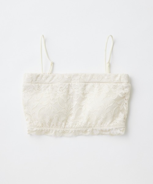 Chico（チコ）の「総レースチューブトップス（チューブトップ・レディース・アイボリー/ブラック/ミント・FREE）」の12枚目の写真