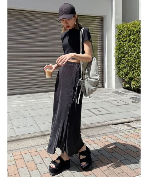 EMODA（エモダ）の「ボリュームマキシスカート（スカート・レディース・ブラック/アイボリー/その他・FREE）」の15枚目の写真