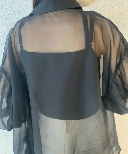 JUNOAH(ジュノア)の「【取り外し可】カップ付き変形キャミ(キャミソール・レディース・ホワイト/ブラック/ダークブラウン/ベージュ・MEDIUM/LARGE/X-LARGE)」の12枚目の写真