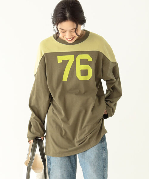 「BEAMS BOY」 長袖カットソー「SCREEN STARSコラボ」 ONE SIZE ブルー レディース BEAMS BOY（ビームスボーイ）の「SCREEN STARS × BEAMS BOY