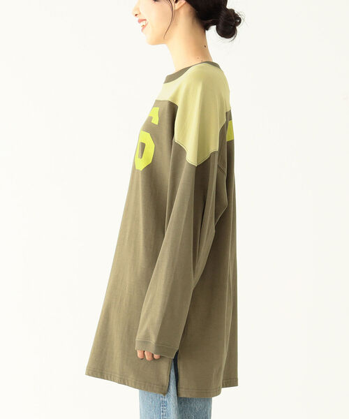 「BEAMS BOY」 長袖カットソー「SCREEN STARSコラボ」 ONE SIZE グリーン レディース BEAMS BOY（ビームスボーイ）の「SCREEN STARS × BEAMS BOY