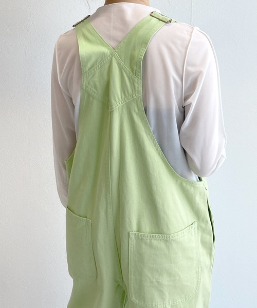 w closet(ダブルクローゼット)の「カラーサロペットパンツ(サロペット/オーバーオール・レディース・パープル/ピンク/グリーン系その他・FREE)」の9枚目の写真