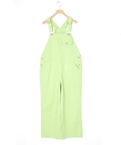 w closet(ダブルクローゼット)の「カラーサロペットパンツ(サロペット/オーバーオール・レディース・パープル/ピンク/グリーン系その他・FREE)」の11枚目の写真