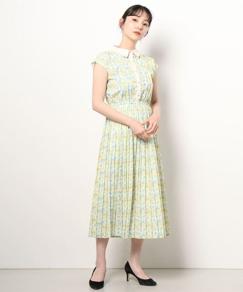 paravion（パラビオン）の「レトロフラワーNSワンピース（ワンピース・レディース・イエロー/ブルー・ONESIZE）」の5枚目の写真