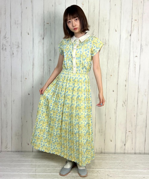 paravion（パラビオン）の「レトロフラワーNSワンピース（ワンピース・レディース・イエロー/ブルー・ONESIZE）」の21枚目の写真