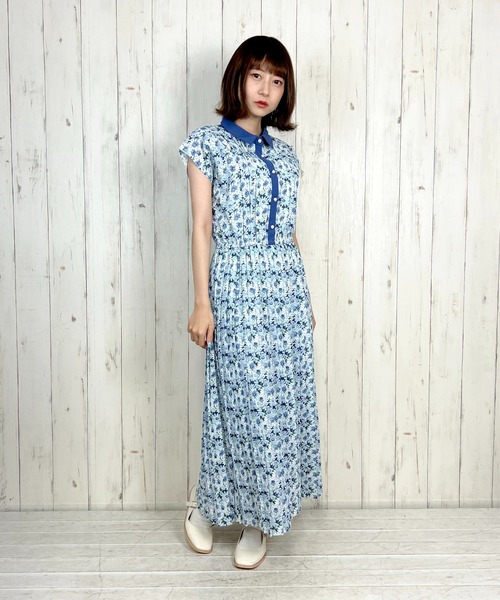 paravion（パラビオン）の「レトロフラワーNSワンピース（ワンピース・レディース・イエロー/ブルー・ONESIZE）」の20枚目の写真